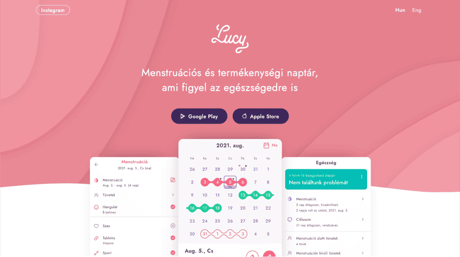 Lucy landing page